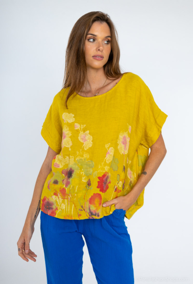 Wholesaler Fengo by Pretty Collection - Flower printed top