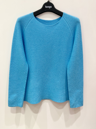 Wholesaler Fengo by Pretty Collection - Seamless jumper, knitted in Italy.
