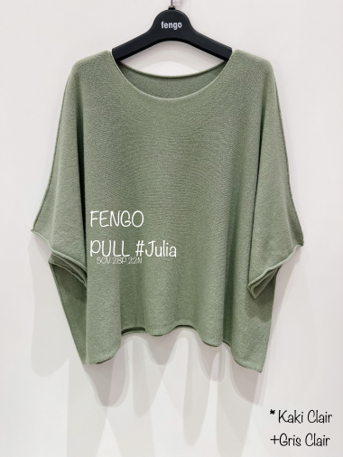 Grossiste Fengo by Pretty Collection - Pull 3D manches courtes