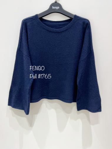 Großhändler Fengo by Pretty Collection - 3D-Pullover mit ausgestellten Ärmeln