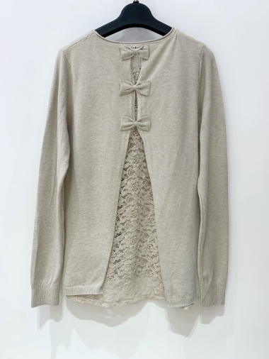 Großhändler Fengo by Pretty Collection - Pullover mit Rückendetails