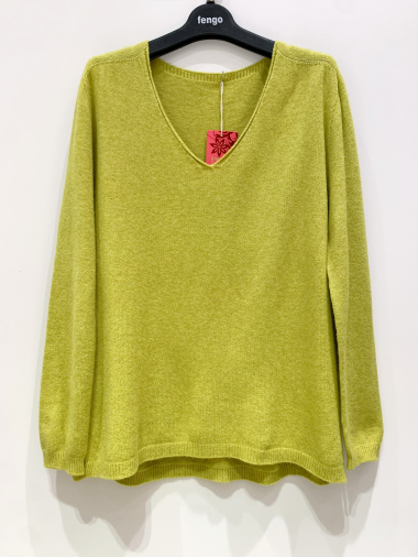 Wholesaler Fengo by Pretty Collection - Basic V-neck sweater