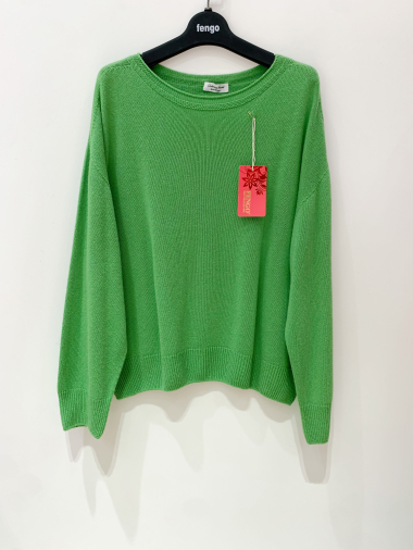 Wholesaler Fengo by Pretty Collection - Seamless jumper with wool/cashmere
