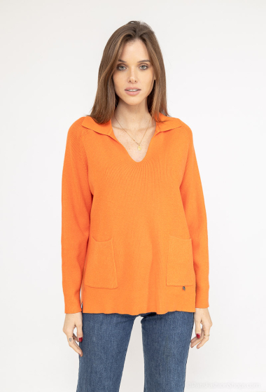 Wholesaler Fengo by Pretty Collection - Large V neck Jumper