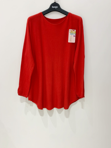 Großhändler Fengo by Pretty Collection - Einfacher dünner Pullover
