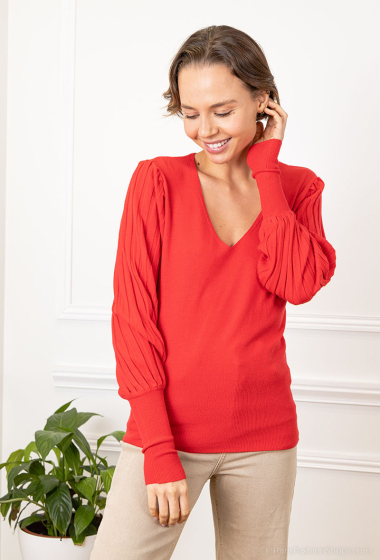 Wholesaler Fengo by Pretty Collection - Jumper with large sleeves
