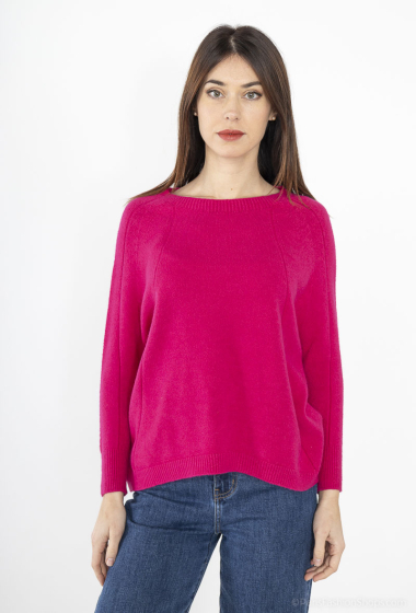 Grossiste Fengo by Pretty Collection - Pull manches 3/4 et sans coutures