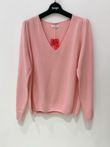Großhändler Fengo by Pretty Collection - Seamless jumper in wool/cashmere