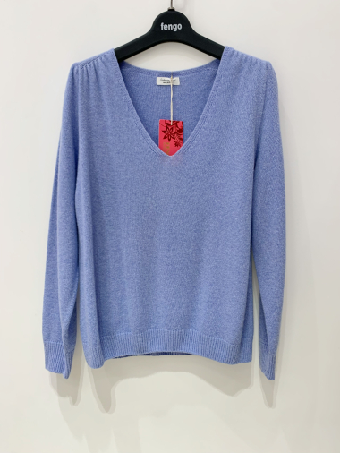 Wholesaler Fengo by Pretty Collection - Seamless jumper in wool/cashmere