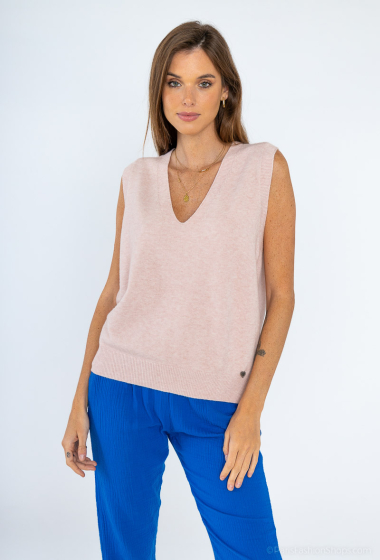 Wholesaler Fengo by Pretty Collection - Sleeveless sweater