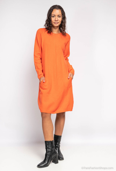 Wholesaler Fengo by Pretty Collection - Mid-length knit dress