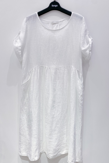 Großhändler Fengo by Pretty Collection - Weites Kleid mit 2 Taschen