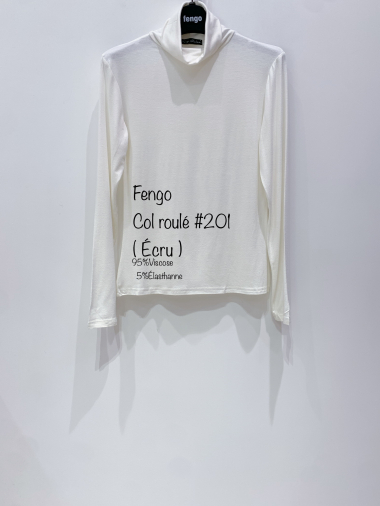 Wholesaler Fengo by Pretty Collection - Undershirt with viscose collar
