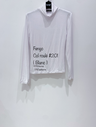 Wholesaler Fengo by Pretty Collection - Undershirt with viscose collar
