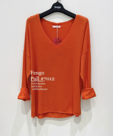 Grossiste Fengo by Pretty Collection - Tee-shirt basique à manches longues