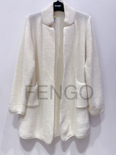 Grossiste Fengo by Pretty Collection - Veste mi-longue en laine