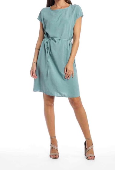 Wholesaler Fidèle - Plain tencel dress