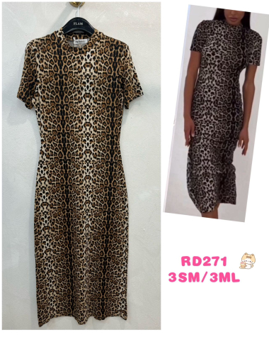 Grossiste Flam Mode - Robe léopard