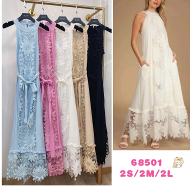 Wholesaler Flam Mode - Long dress with lace