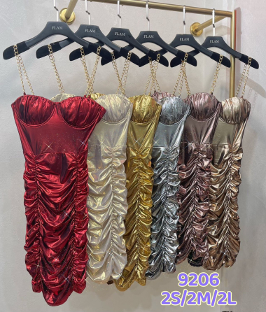 Großhändler Flam Mode - Metallisches Kleid