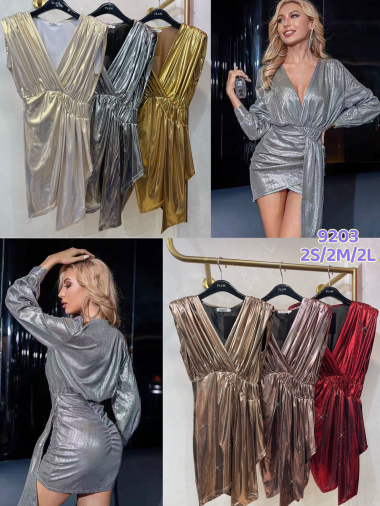 Großhändler Flam Mode - Metallisches Kleid