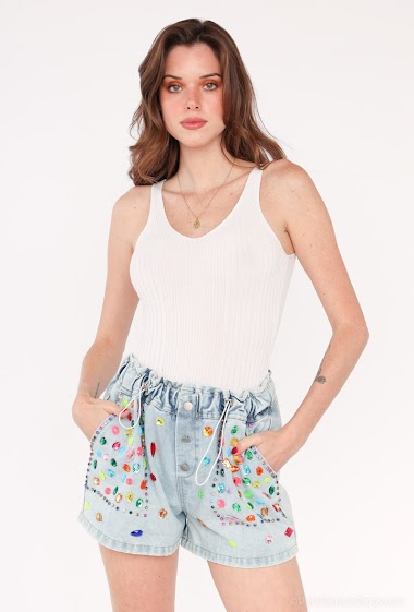 Wholesaler Flam Mode - Denim shorts