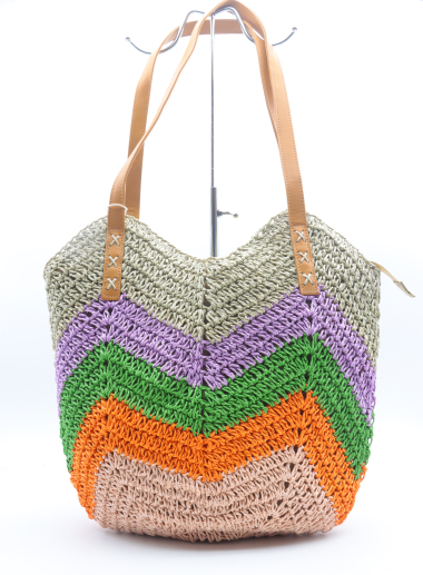 Wholesaler Flora & Co - straw tote bag