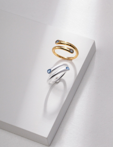 Wholesaler Flyja - 925 silver ring with precious stones