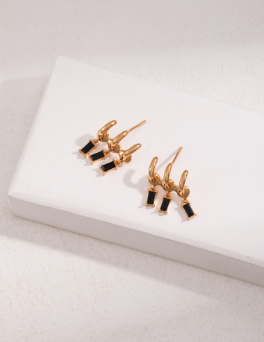 Wholesaler Flyja - 18k gold plated earrings