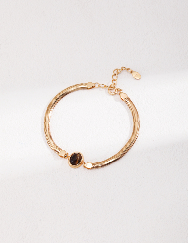 Wholesaler Flyja - 18k gold plated minimalist chain bracelet