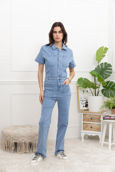 Grossiste FOLYROSE - Conbinaison jeans