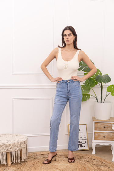 Wholesaler FOLYROSE - Long straight jeans