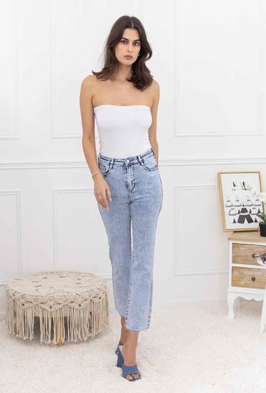 Wholesaler FOLYROSE - Cropped flare jeans