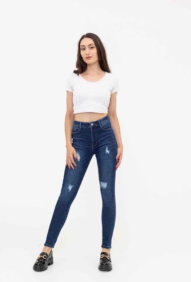 Wholesaler FOLYROSE - Skinny blue jeans