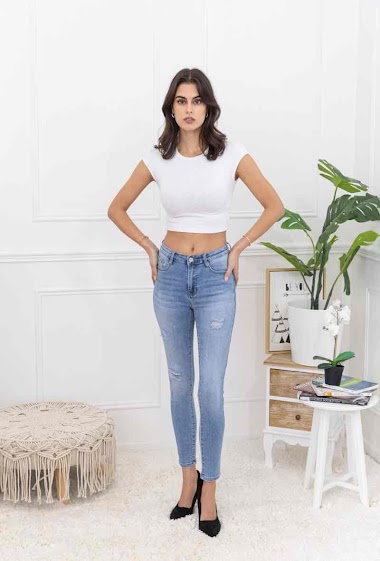 Wholesaler FOLYROSE - Skinny jeans push up