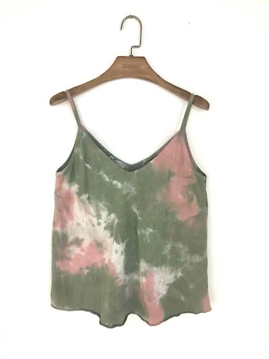 Wholesaler For Her Paris - Tie and dye top in cotton with thin braces
