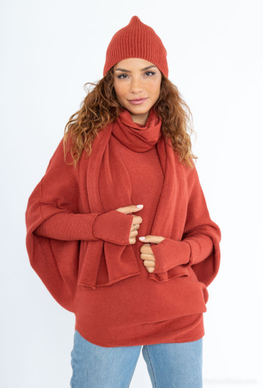 Wholesaler For Her Paris - Sweater/scarf/hat/mittens set