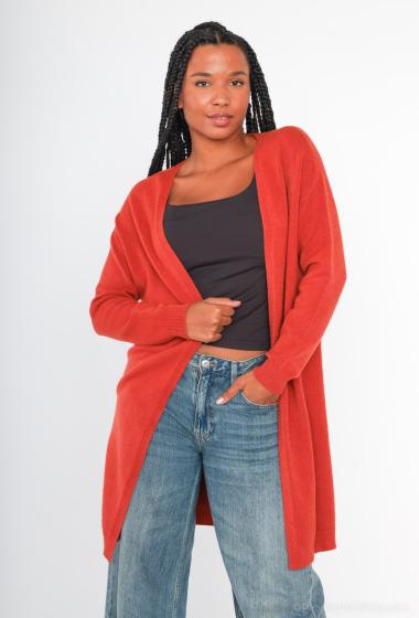 Wholesaler For Her Paris - Plain long-sleeved cardigan