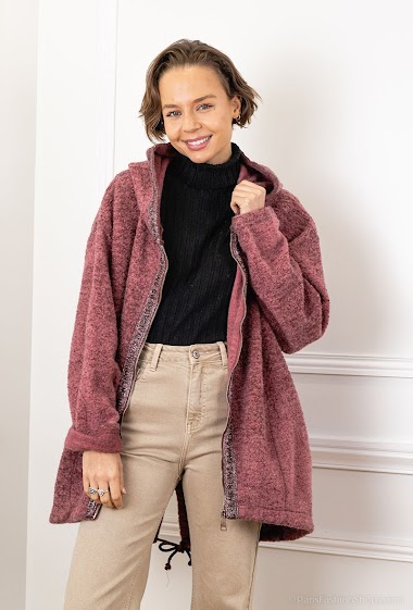 Wholesalers For Her Paris Grande Taille - Plain coat oversize
