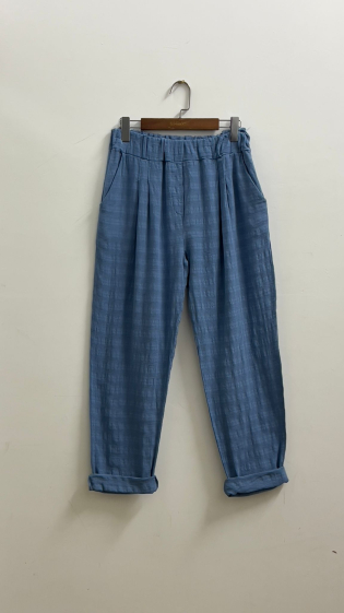 Wholesaler For Her Paris Grande Taille - basic plain pants in 100% cotton