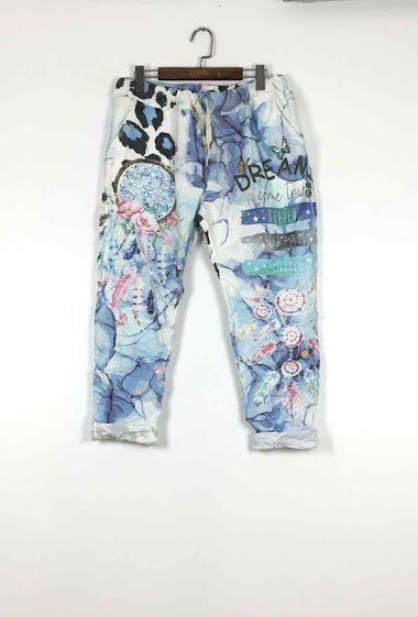 Wholesaler For Her Paris Grande Taille - coton print pants