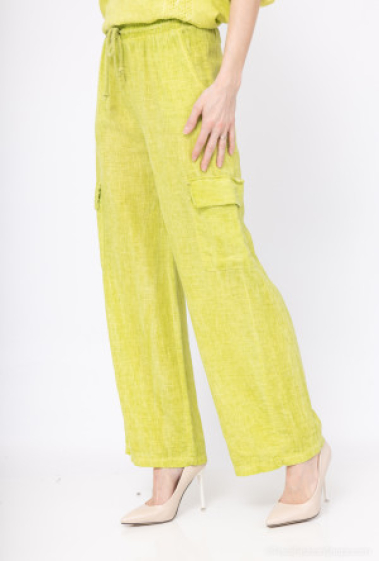 Wholesaler For Her Paris Grande Taille - LINEN / COTTON trousers