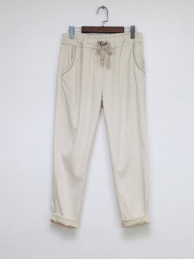 Wholesaler For Her Paris Grande Taille - Plain linen trousers
