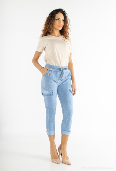 Wholesaler For Her Paris Grande Taille - Plain crinkled pants