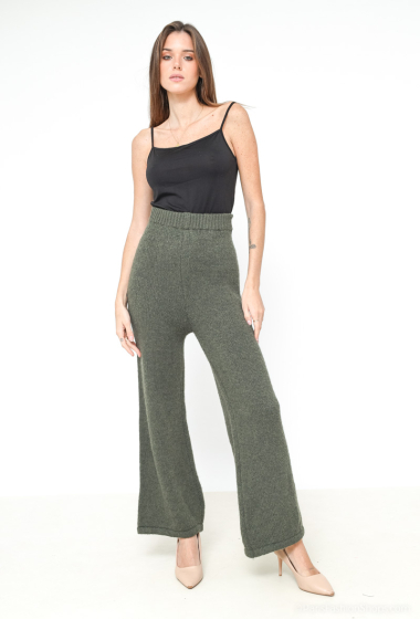 Großhändler For Her Paris Grande Taille - Uni-Woll-Oversize-Hose Elastische Hose