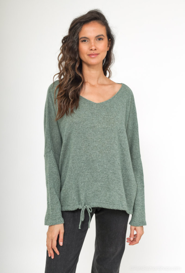Wholesaler For Her Paris Grande Taille - Plain oversized wool sweater.