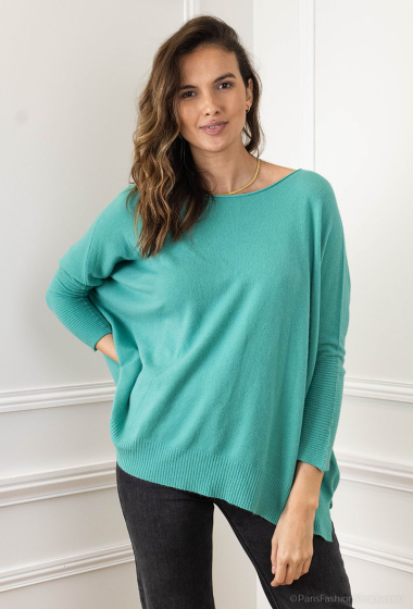 Grossiste For Her Paris Grande Taille - Pull oversize uni