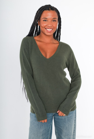 Wholesaler For Her Paris Grande Taille - Long-sleeved plain sweater