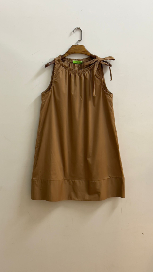 Wholesaler For Her Paris Grande Taille - plain tank dress 100% cotton