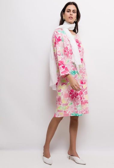 Wholesaler For Her Paris Grande Taille - Big size Printed dress MATHILDE
